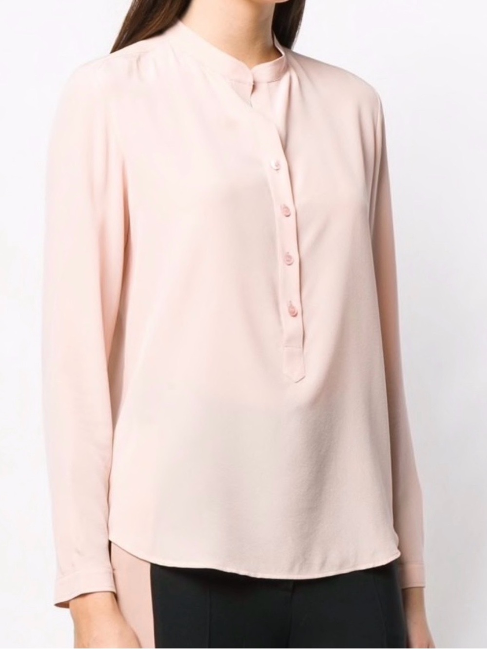 Stella McCartney Rose Pink "Eva" Silk Blouse - Size IT 44 / US 8